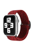 Apple Watch 38mm Star Kordon - Siyah-Bordo - 1