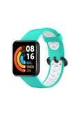 Xiaomi Redmi Watch 2 Spor Delikli Kordon - Turkuaz-Beyaz - 1