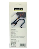 MobiLX MU-08 2.4A Silikon USB to Lightning Hızlı Şarj ve Data Kablosu (1m) - 3