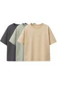 Unisex Basic Kısa Kollu Çocuk T-Shirt - 2