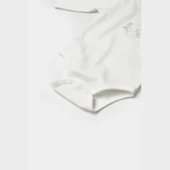 Bibaby Biorganic Penguin Club Bebek Body 56003 Ekru Gri thumbnail 4