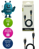 MobiLX MU-08 27W PD Silikon Type-C to Lightning Hızlı Şarj ve Data Kablosu (1m) - 1