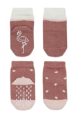 Bistyle Hayvan Figür Kaymaz Kız Soket Çorap 2'Li BS10120 Pudra - 3