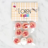 Loren Crafts 8'li Emzik Düğme - 1006 thumbnail 1