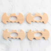 Loren 4 lü Yarasa Diş Kaşıyıcı Ahşap Halka thumbnail 3