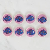 Loren Crafts 8'li Balık Düğme - 1163 thumbnail 4