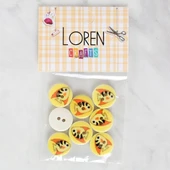Loren Crafts 8'li Balık Düğme - 1165 thumbnail 3