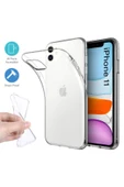 iPhone 11 Kılıf Lüx Şeffaf Silikon - 1