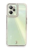 Realme C35 Kılıf Liva Lens Silikon - Beyaz - 1