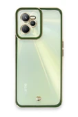 Realme C35 Kılıf Liva Lens Silikon - Yeşil - 1
