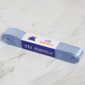 Loren Crafts 2cm 10 mt Mavi Saten Puantiyeli Kurde thumbnail 1