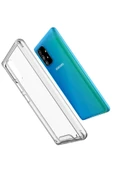 Samsung Galaxy A91 / S10 Lite Kılıf Lüx Şeffaf Silikon - 1