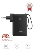 Torima TRM-1017 Siyah 10000 mAh Type-C Giriş ve Çıkışlı Taşınabilir 22,5 W Hızlı Şarj Dijital Göstergeli Powerbank thumbnail 1