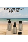 Plastik Seyahat Boy 100ml Füme Şişe ve Kavanoz 4’lü Set – Çantalı Seyahat Kiti thumbnail 6