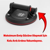 140 Kg Vakumlu Vantuz Yüksek Güçlü Emiş Cam Seramik Mermer Ağır Yük Taşıma Vakum Vantus thumbnail 2