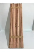 Tahta Tünek 40 Cm 10'lu Paket Ahşap Tünek - 1