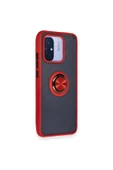 Xiaomi Redmi 12C Kılıf Montreal Yüzüklü Silikon Kapak - Kırmızı - 2