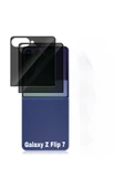 Zipax Samsung Galaxy Z Flip 7 Ekran Koruyucu Cam Hayalet Privacy Gizli 5DPrivacy - 1