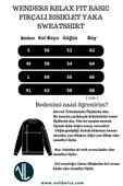 Wenders Relax Fit Basic Fırçalı Interlok Bisiklet Yaka Erkek Sweatshirt - Beyaz thumbnail 9