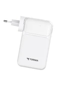 Torima TRM-1027 Beyaz 20000 mAh Type-C + Lightning + USB  Taşınabilir 22,5 W Hızlı Şarj Dijital Göstergeli Powerbank thumbnail 4