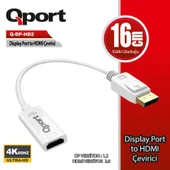 QPORT Q-DP-HD2 DISPLAY PORTUNDAN HDMI CEVIRICI 4K 60HZ - 1