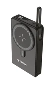 Torima TRM-1019 Siyah 10000 mAh  Mag Safe Type-C  + USB  Kablolu-Kablosuz Taşınabilir 22,5 W Hızlı Şarj Dijital Göstergeli Powerbank thumbnail 5
