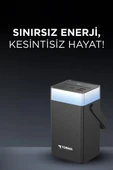 Torima TRM-1061 Siyah 60.000 mAh Type-C + Lightning + USB  Taşınabilir 22,5 W Hızlı Şarj Dijital Göstergeli RGB Led Işıklı Powerbank thumbnail 3