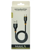 MobiLX 3.1A Silikon USB to Type-C Hızlı Şarj ve Data Kablosu (1m) - 2