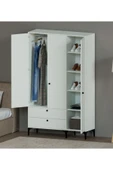 Alfimo Mobilya BOHEM 3 KAPAKLI BEYAZ GÖVDE BEYAZ KAPAKLI ÇOK AMAÇLI DOLAP - 3