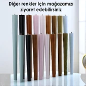3 Adet Ahşap Ayak 50 Cm Koyu Meşe M8 Civatalı Bağlantı Aparatlı Mobilya Tabure Sehpa Masa Destek Ayağı thumbnail 7
