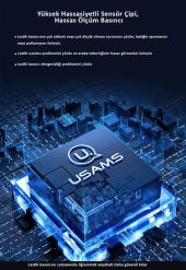 Usams US-ZB215 350PSI 5000mah Şarjlı Çok Amaçlı Taşınabilir Hava Pompası - 10