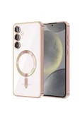 Samsung Galaxy S23 Plus Kılıf Kross Magneticsafe Kapak - Rose - 1