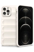 iPhone 12 Pro Max Kılıf Optimum Silikon - Krem - 1