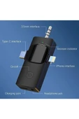 Plentiful Kablosuz Tekli Yaka Mikrofonu 3.5mm Aux iPhone Type-C PC Tablet Video Ses Kayıt Vlog USB C ve Amfi - 2