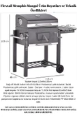 FLEXTAIL Memphis Fırınlı Mangal Kömürlü Mangal & Fırınlı Barbekü Paslanmaz Çelik Katlanır Ayaklı - 6