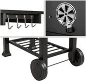 FLEXTAIL Memphis Fırınlı Mangal Kömürlü Mangal & Fırınlı Barbekü Paslanmaz Çelik Katlanır Ayaklı - 3