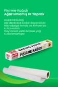 6 Lı Eko Paket- Pişirme Kağıtları, Alüminyum Folyo, Streç Film, Orta ve Büyük Boy Buzdolabı Poşeti - 4