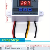Dijital Termostat Xh-w3002 Led Ekranlı Sıcaklık Kontrol Cihazı 220v - 3