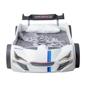 Arabalı Yatak, Merso Bazalı Rüzgarlıklı Ledli Arabalı Yatak, Ledli - Kırmızı thumbnail 9