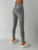 Yüksek Bel Likralı Jean Pantolon 90 Cm thumbnail 7