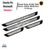 Dacia Ve Renault Duster 2010-2024 Modeller Krom Kapı Eşiği 4 Parça P. Çelik Abs Çerçeve thumbnail 3