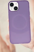 iPhone 14 Kılıf Maya Karbon Kapak - Mürdüm - 1