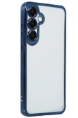 Samsung Galaxy S25 Plus Kılıf Lensli Silikon - Lacivert - 1