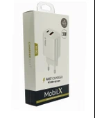 MobiLX 38W Hızlı Şarj Başlığı – PD20W + QC18W Çift Çıkışlı - 4
