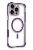 iPhone 14 Pro Max Hilton Magsafe Kapak - Derin Mor - 1