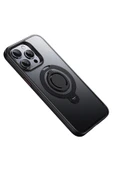 iPhone 15 Pro Avatar 360 Dönen Magsafe Kapak - Siyah - 2