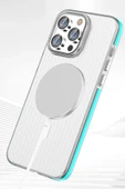 iPhone 16 Line Magsafe Kapak - Gri - 5