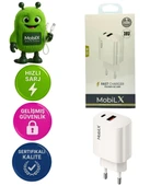 MobiLX 38W Hızlı Şarj Başlığı – PD20W + QC18W | Model: M-06 - 1