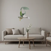Kuş Silüetleri Dekoratif Aynalı Tablo - Minimalist Şıklık - 1