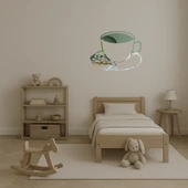 Çay ve Kurabiye Tasarımlı Dekoratif Aynalı Tablo - 3